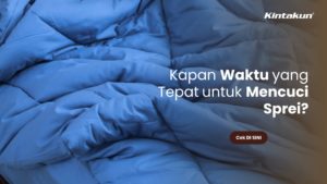 cara mencuci sprei di mesin cuci