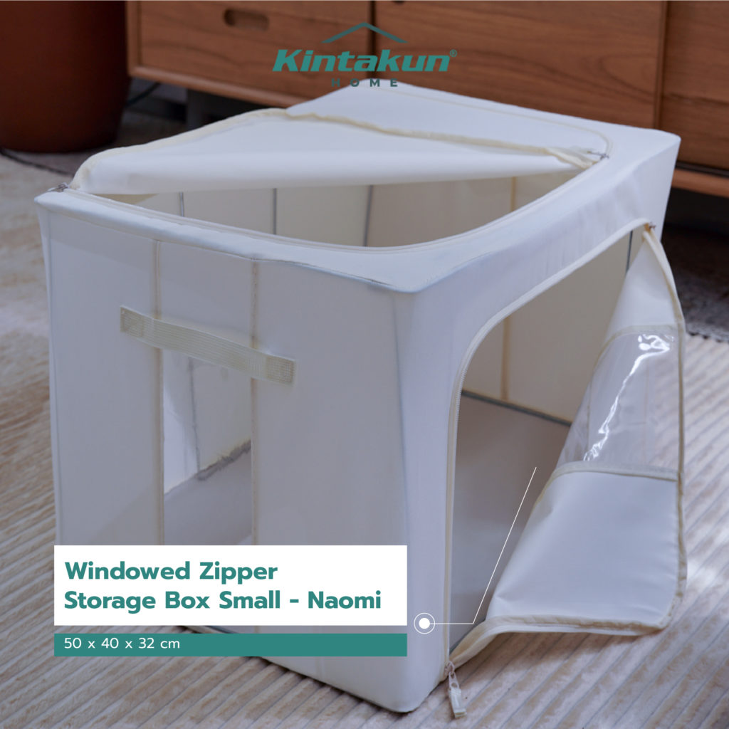 Foldable Zippered Storage Box Naomi Kintakun Collections