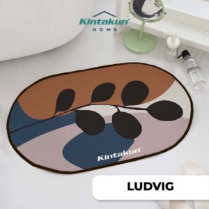 Kintakun Home Bathroom Mat Oval 40x60 LUDVIG