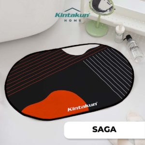 Kintakun Home Bathroom Mat Oval 40x60 SAGA