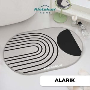 Kintakun Home Bathroom Mat Oval 40x60 ALARIK