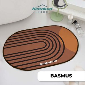 Kintakun Home Bathroom Mat Oval 40x60 BASMUS