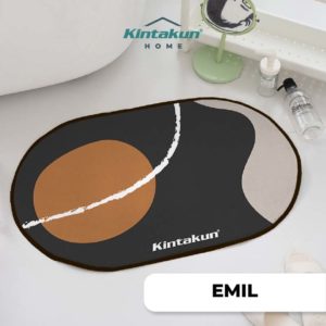 Kintakun Home Bathroom Mat Oval 40x60 EMIL