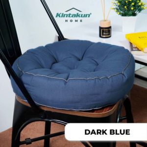 DARK BLUE Alas Duduk Bulat WN