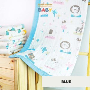 Baby Muslin Blanket 110 x 110 Blue 2.jpg