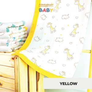 Baby Muslin Blanket 110 x 110 Yellow