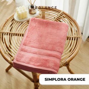 SIMPLORA ORANGE BEGLANCE Bath Towel Bamboo Cotton DSC1472 WN