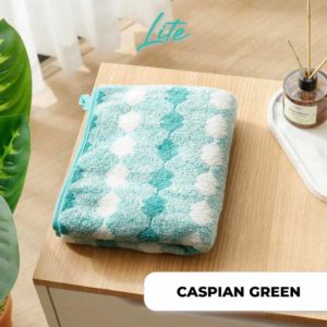 CASPIAN LITE Bath Towel Coral 35 x 75cm GREEN DSC3952 WN