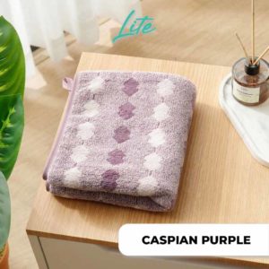CASPIAN LITE Bath Towel Coral 35 x 75cm PURPLE DSC3953 WN