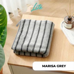 MARISA LITE Bath Towel Coral 35 x 75cm GREY DSC3944 WN