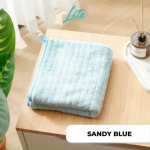 SANDY LITE Bath Towel Coral 35 x 75cm BLUE DSC3946 WN