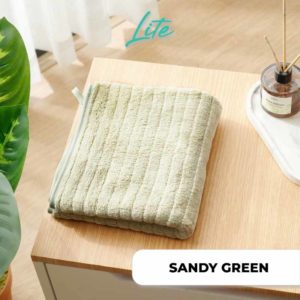 SANDY LITE Bath Towel Coral 35 x 75cm GREEN DSC3945 WN