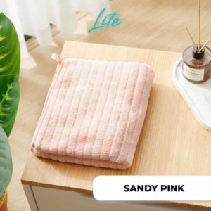 SANDY LITE Bath Towel Coral 35 x 75cm PINK DSC3948 WN