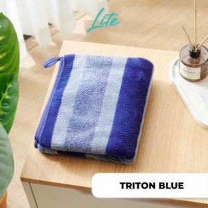 TRITON LITE Bath Towel Coral 35 x 75cm BLUE DSC3941 WN