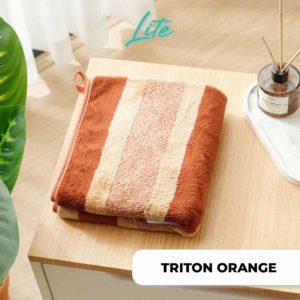 TRITON LITE Bath Towel Coral 35 x 75cm ORANGE DSC3939g WN