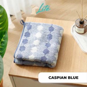 CASPIAN LITE Bath Towel Coral 35 x 75cm BLUE DSC3954 WN