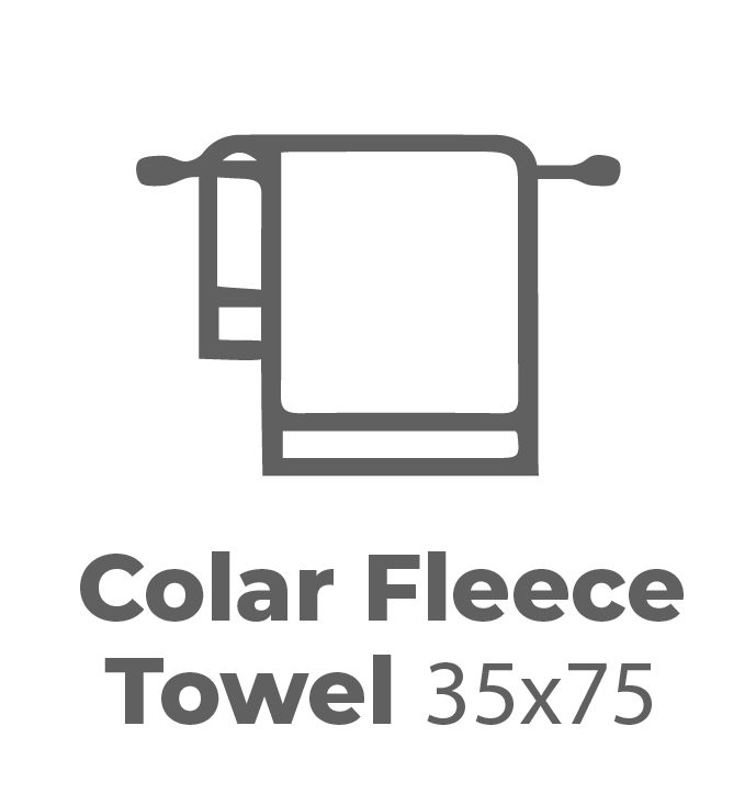 Icon Colar Fleece Towel 35x75