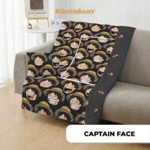 CAPTAIN FACE Pillow Blanket OPTH WN