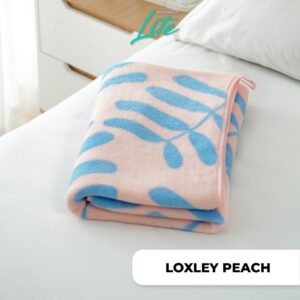 LOXLEY PEACH LITE Bath Towel Coral 70 x 140cm WN