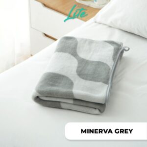 MINERVA GREY LITE Bath Towel Coral 70 x 140cm WN