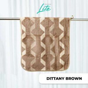 DITTANY BROWN LITE Bath Towel Coral 35 x 75cm