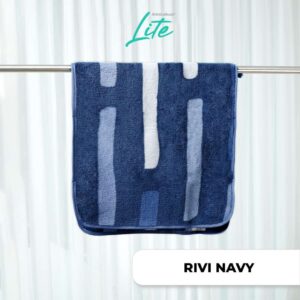 RIVI NAVY LITE Bath Towel Coral 35 x 75cm