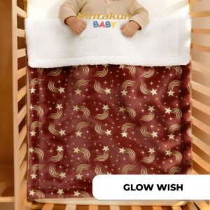 GLOW WISH Baby Sherpa Blanket