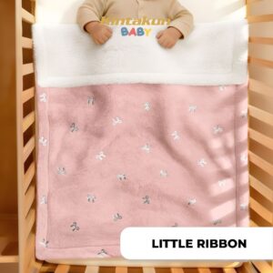 LITTLE RIBBON Baby Sherpa Blanket